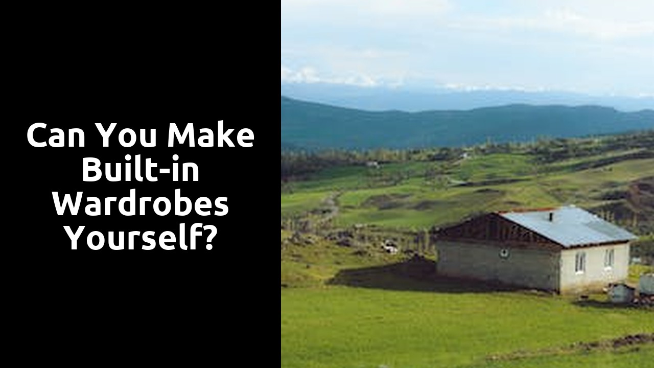 Can you make built-in wardrobes yourself?