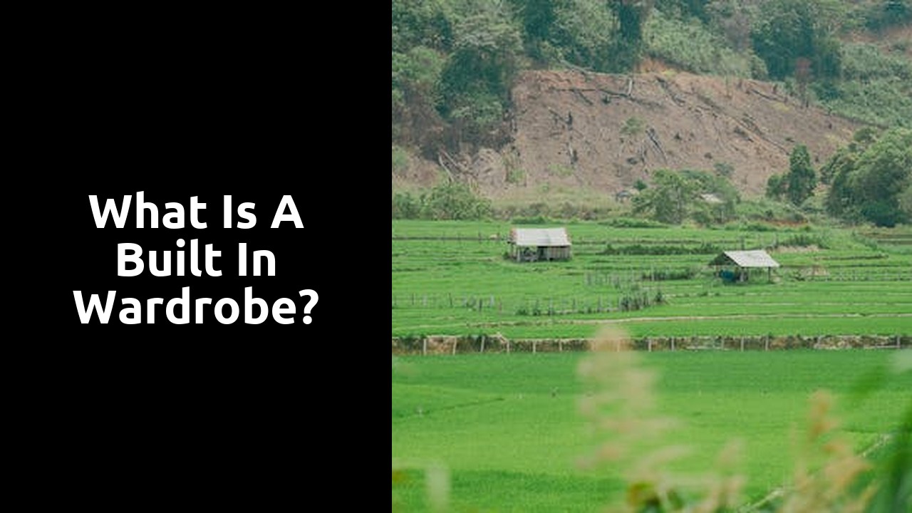 What is a built in wardrobe?